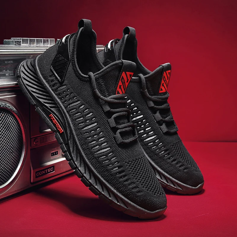 男性用の通気性のあるメッシュスニーカー,スポーツ,モダン,織り,トレンディ,透かし彫り,新しい夏のコレクション2022