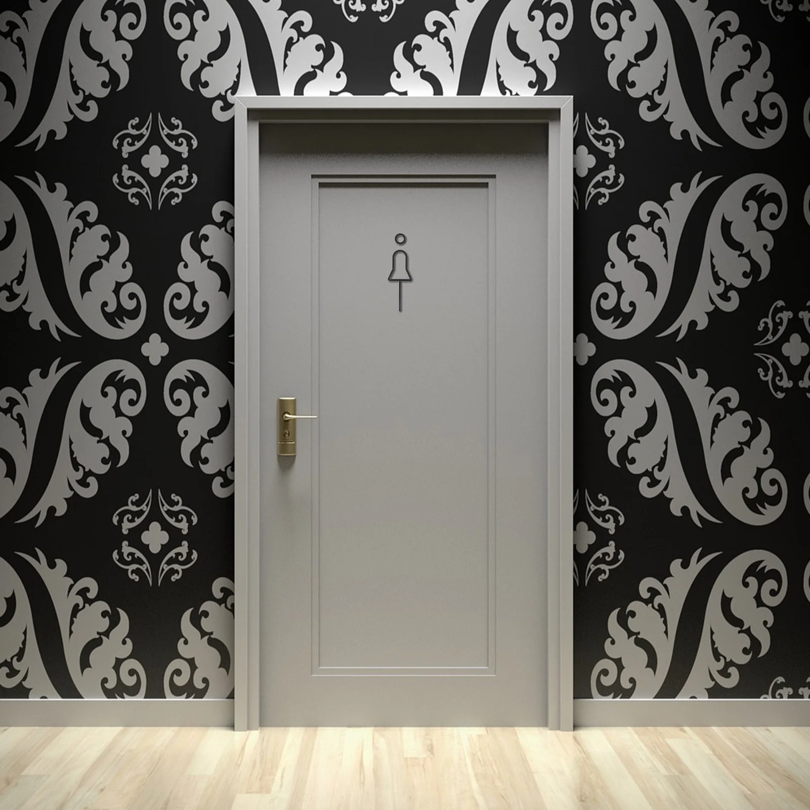 1 مجموعة المرحاض تسجيل ثلاثية الأبعاد إنهاء مرحاض تسجيل باب الحمام الحديث إطار الديكور الذكور الإناث الرموز دائم مقاوم للماء #6