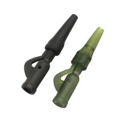 꼬리 고무 QC 회전 크기 8 잉어 낚시 장비 액세서리에 대 한 안티 엉킴 슬리브 견인 색상과 40pcs 잉어 낚시 리드 클립