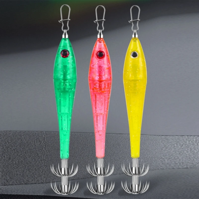 Fishing Lure Light Cuttlefish Hook Artificial Fishing Lure Deep Drop Underwater Fish Collection Tool Squid Jig