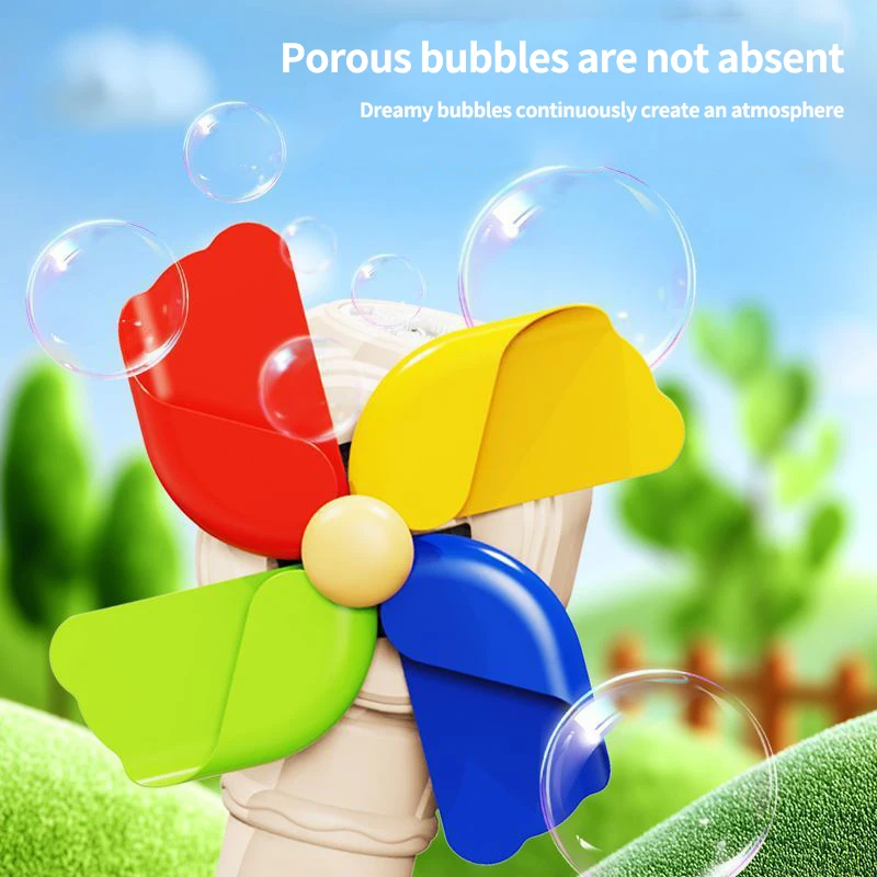 Varita De Burbujas Automática Con Luz – 10 Salidas, Recargable USB, Incluye 2 Soluciones Y Concentrado, Para Niños De 4 A 8 Años