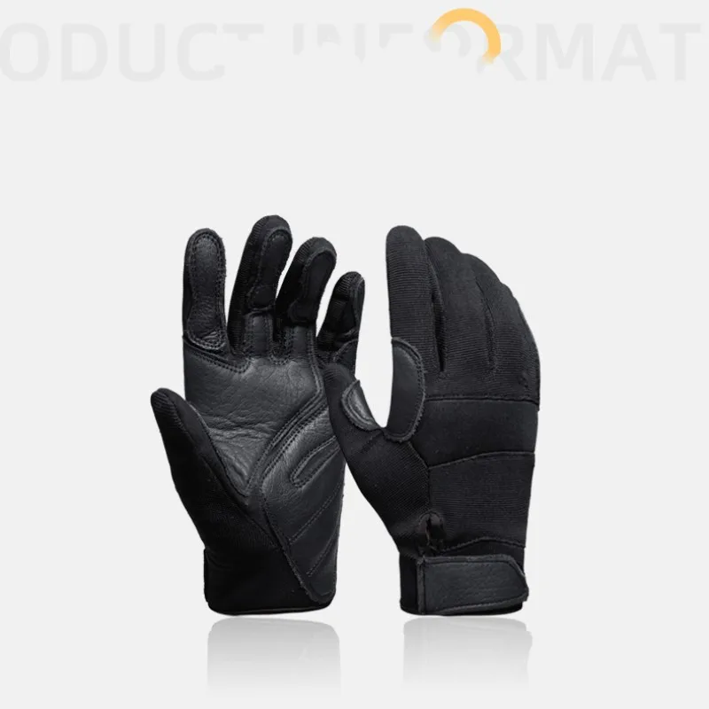 Cycling Gloves Rock-climb  Downhill Cowhide Wear Resistant Transport Rope Work For Men Mountaineering Motorcycle Leather Gloves