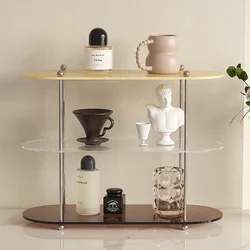 Acrylic Desktop Storage Rack Home Water Cup Perfume Bathroom Table Top Cosmetics Storage Jewelry Display Frame Organizer