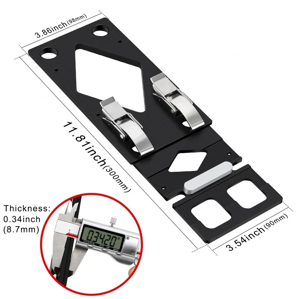 Aluminum Alloy Right-Angle Clamp with CNC-Machined Stops and Dual Clamping Points for Balanced Force Distribution