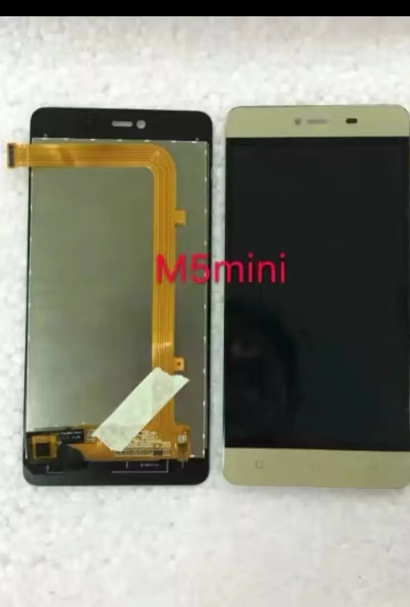 

5,0 "черный/золотой для Gionee M5 мини ЖК-дисплей с сенсорным экраном и дигитайзером сенсорная панель в сборе, бесплатная доставка