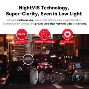 DDPAI Dash Cam Z50 vorne und 4k hinten, Autokamera mit 2160p vorne + 1080p hinten, integriertes WLAN -GPS, Dual -Panel -Kamera für Autos 10 Hauptverkäufe ddpai mini - №1