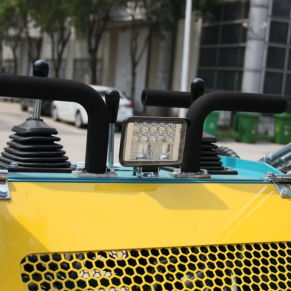 13.5 HP single cylinder stand-up small skid steer loader - triangular engineering crawler, gasoline powered, suitable for family