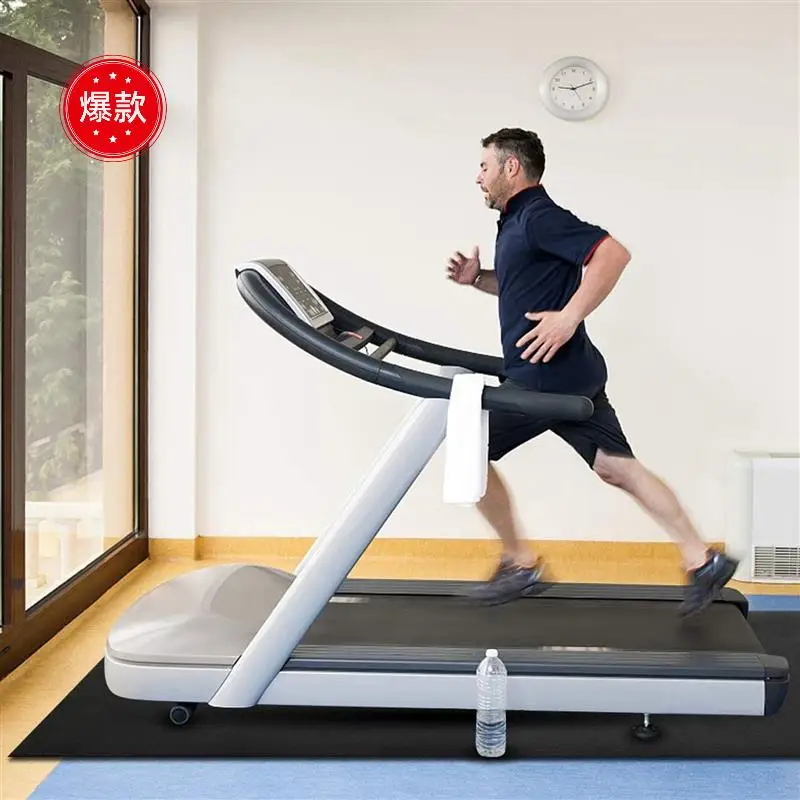 

3Pc 120X60cm Exercise Mat Gym Fitness Equipment For Treadmill Bike Protect Floor Mat Running Machine Shock Absorbing Pad