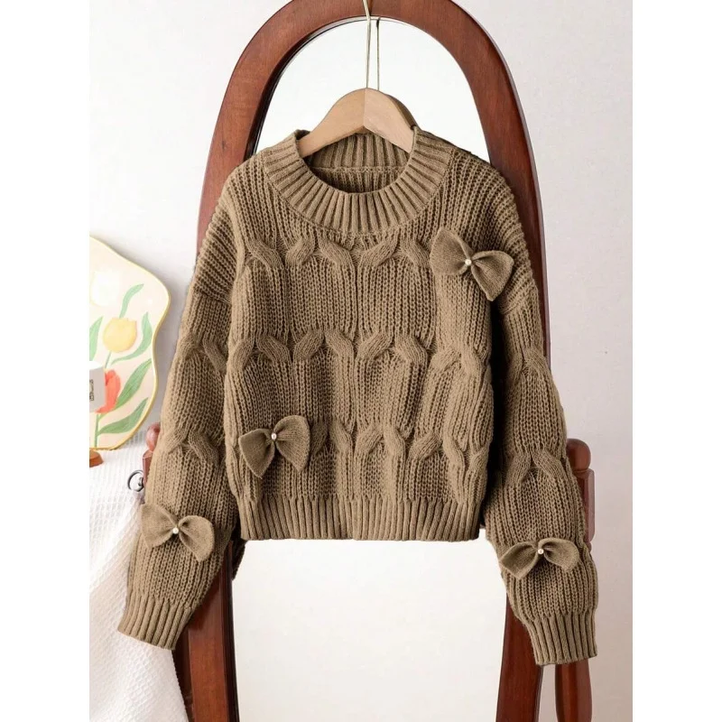 

Girls Fleece Lined Knit Top Ultra Thin Spring Season Women's Fashion Other Style XB46811219 Online And Offline Available