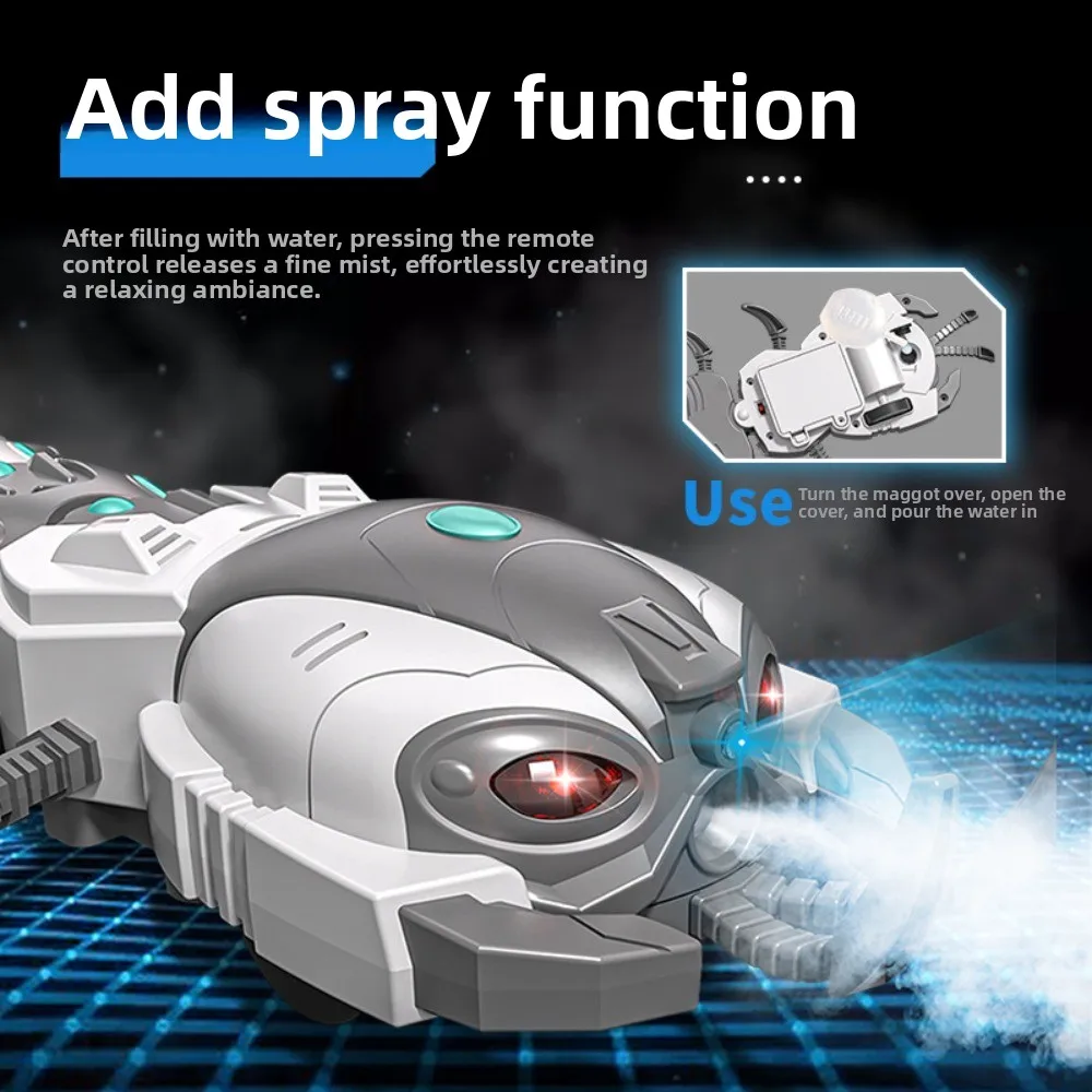 RC Spray Centipede Spider Elephant Toy, Electric Remote Control Animal Car with Spray Effect, Kids Interactive Animal Toy Gift