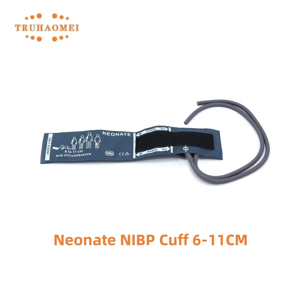 Universal Green Color Double Hose Tube Reusable Blood Pressure Nibp Cuff with Bladder For Adult Child Neonates Sizes Monitor