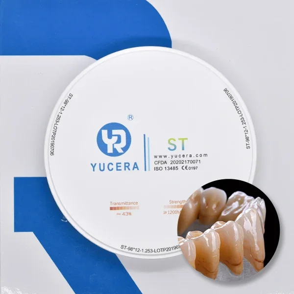 Yucera Zirconia Blocks , ST Sintering Zirconia Blocks CE Approved  Zirconia Crucible