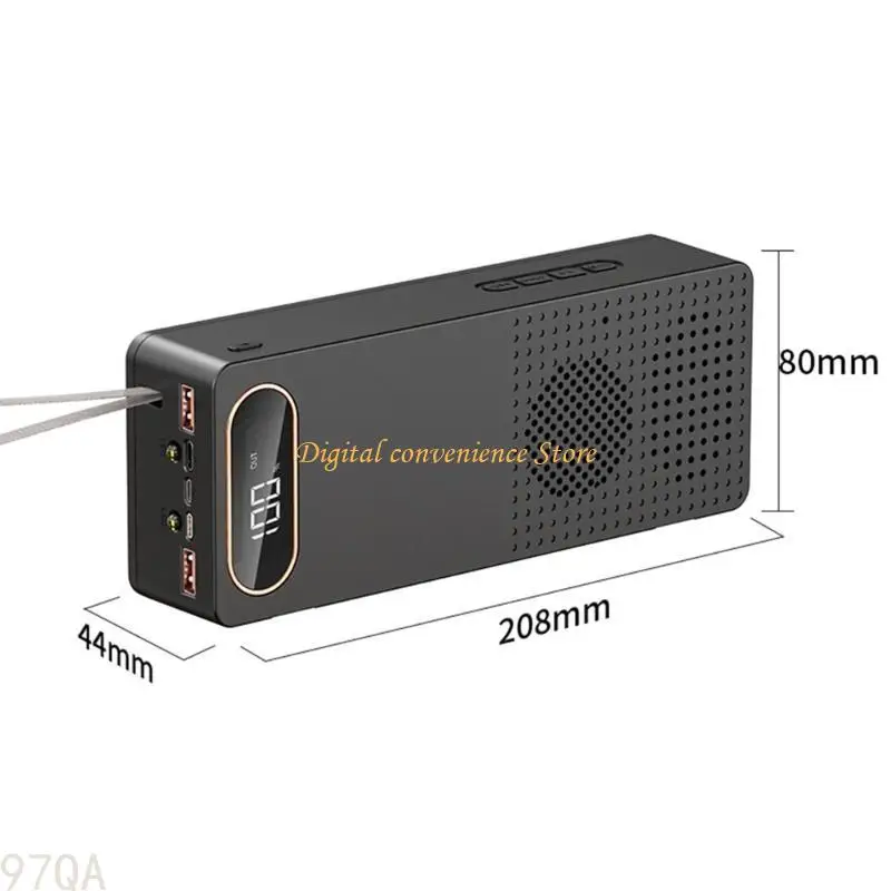 97QA 8x18650 Case Cases External Battery Box Wireless Smeker Function Diy Shells