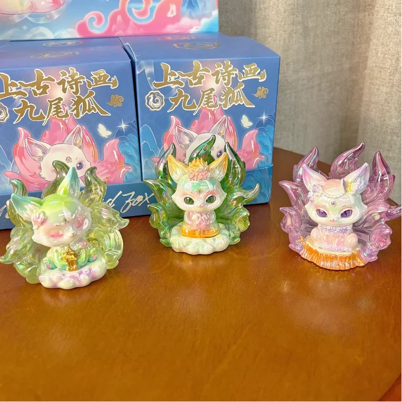 Chinese-Style Ancient Poetry Painting Nine-Tailed Fox Blind Box
