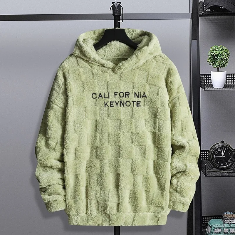 

Men's Winter Hooded Sweatshirts Polar Fleece Lined Thickened Warm Heavyweight Thermal Keep Warm Pullover Casual Hoodies Men