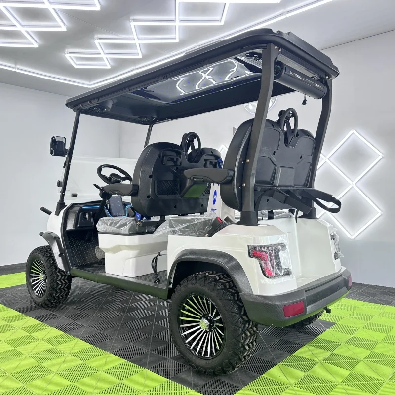 عربة جولف مرفوعة عالية الجودة، مركبة صيد كهربائية وحالة جديدة مع شهادة CE #4