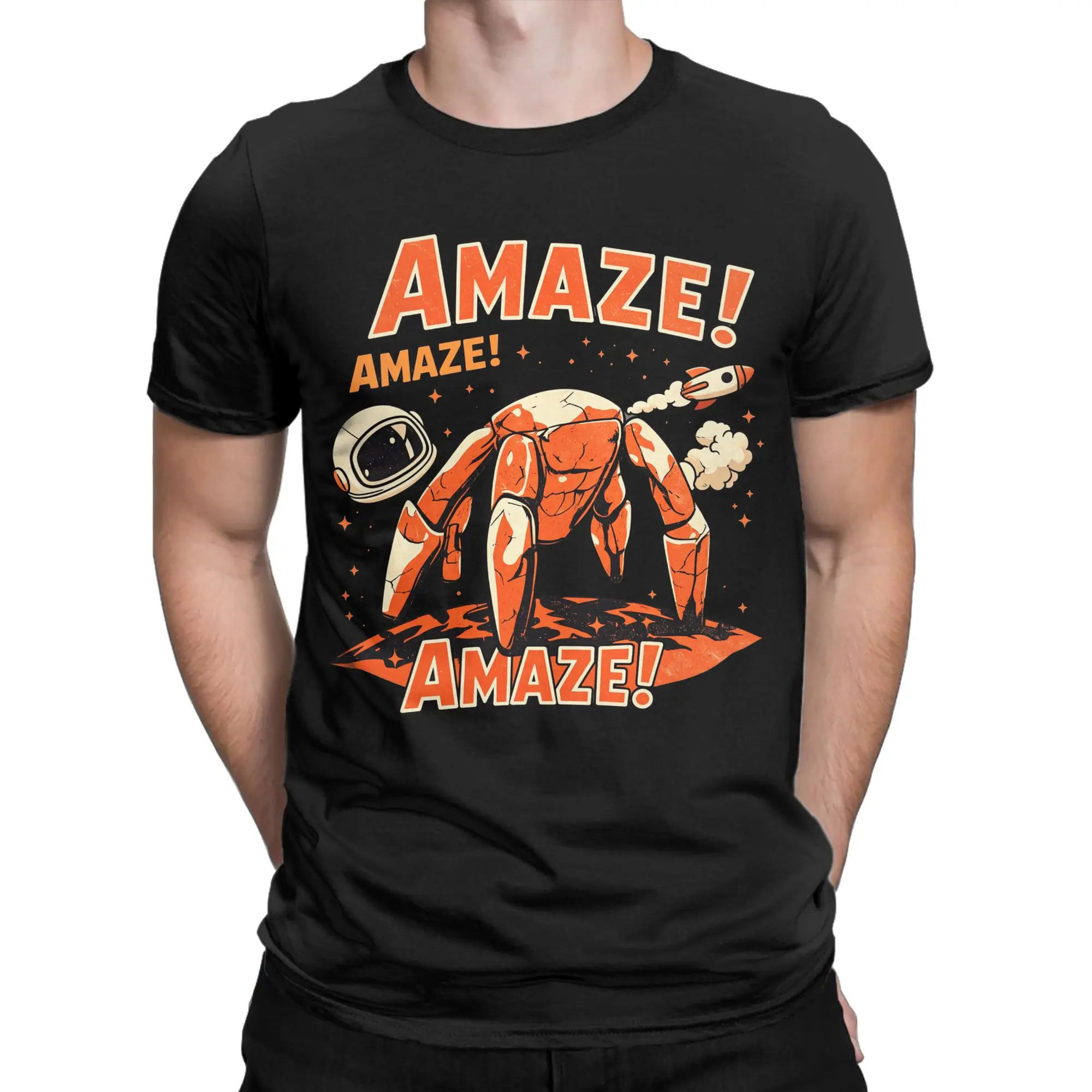 Project Hail Mary The Alien Amazing Men's T Shirt  Vintage Tee Shirt Short Sleeve O Neck T-Shirt 100% Cotton Plus Size Clothing