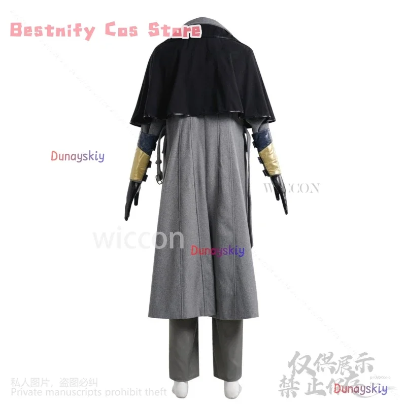 CosplayGehrman Cosplay Anime Game Bloodborne Costume Trench Coat Hat Gothic Uniform Suit For Man Halloween Christmas Party Cospl