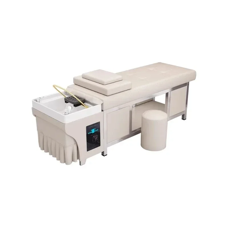 

Премиум-класс: Японская массажная кровать-шампуньница для мытья волос с циркуляцией воды и терапией для головы и волос.