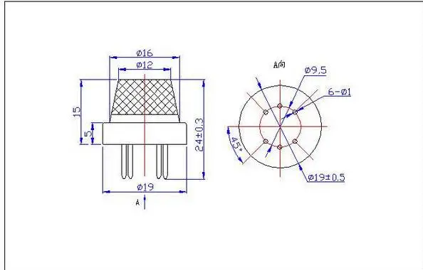MQ-2 MQ2 Semiconductor  Smoke Sensor
