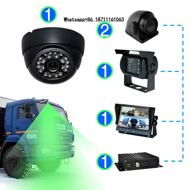 

4CH AHD Mini MDVR Kit|1080P SD Card Vehicle Evidence Recorder|Anti-Vibration Backup System Truck Bus Van Fleet Driving