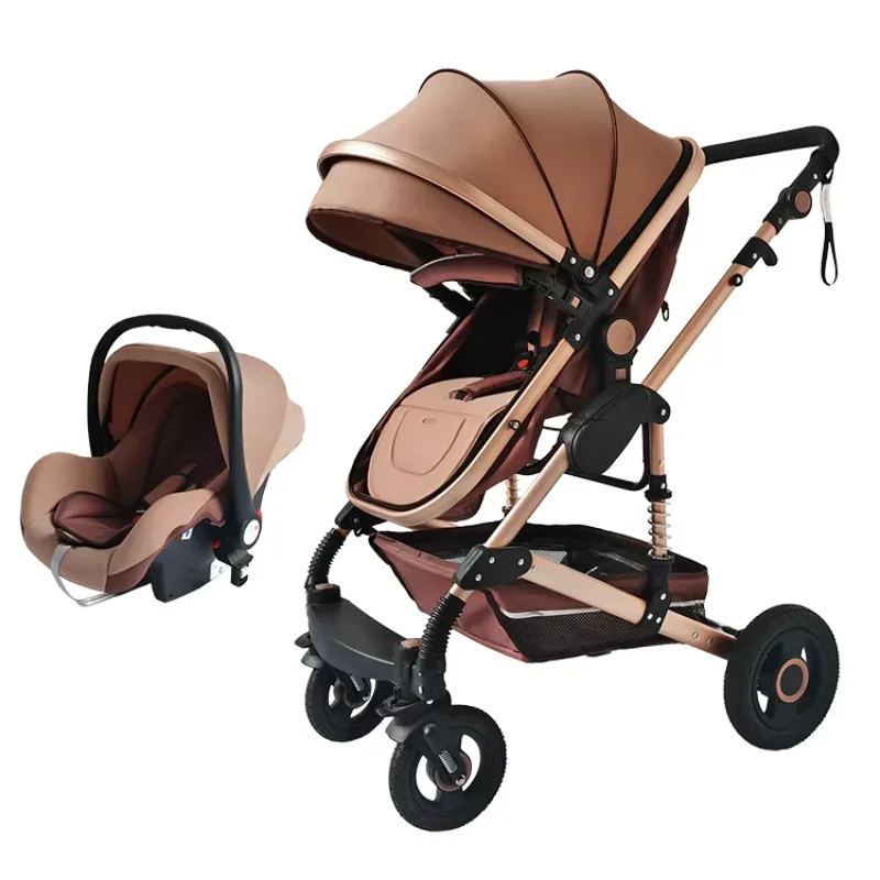 Poussette de luxe pour bébé, système de voyage pour nouveau-né