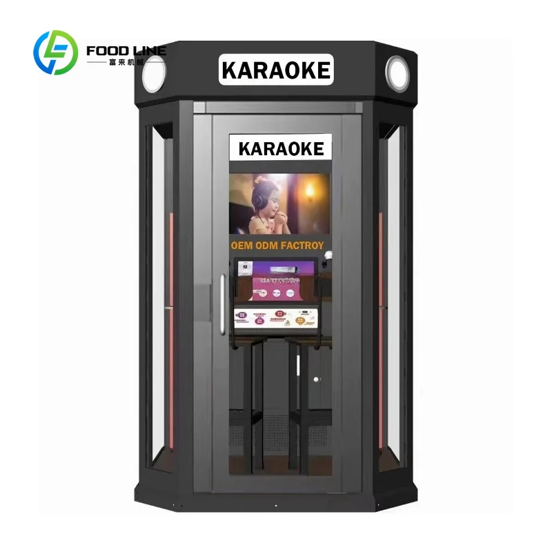 Customized Self Service Unmanned Ktv Booth Mini Karaoke Music Show Sing Sound Proof Singing Room Offline Coin Karaoke System