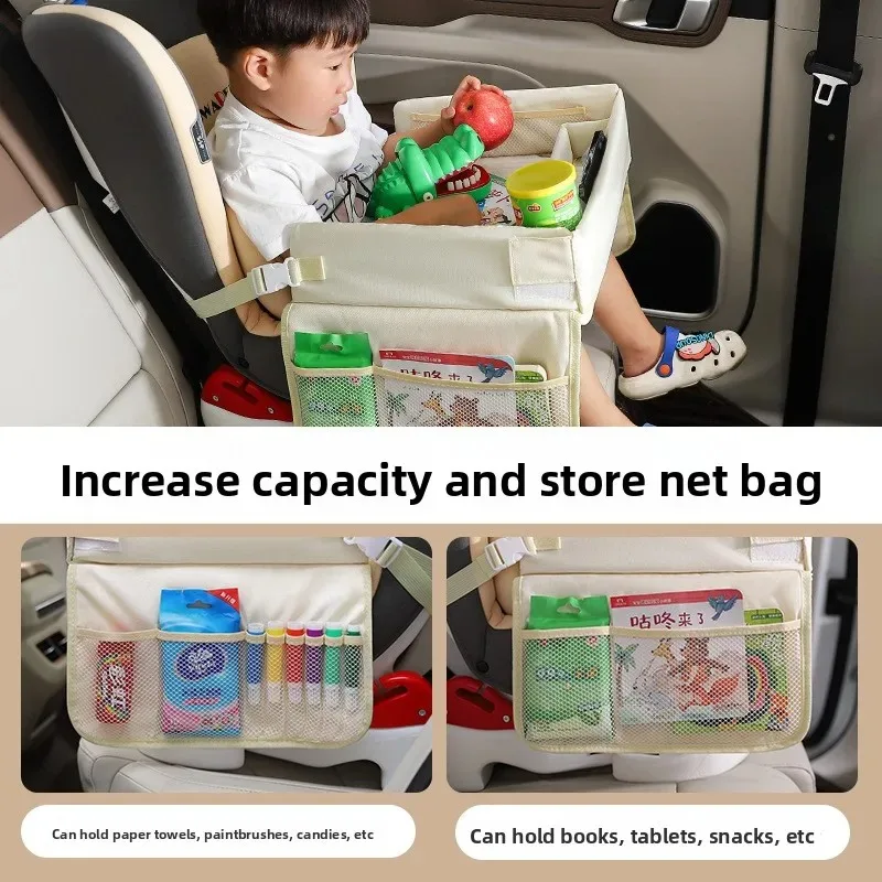 Car Seat Tray for Kids Waterproof Portable Snack Table for Baby Stroller Travel and Daily Dining