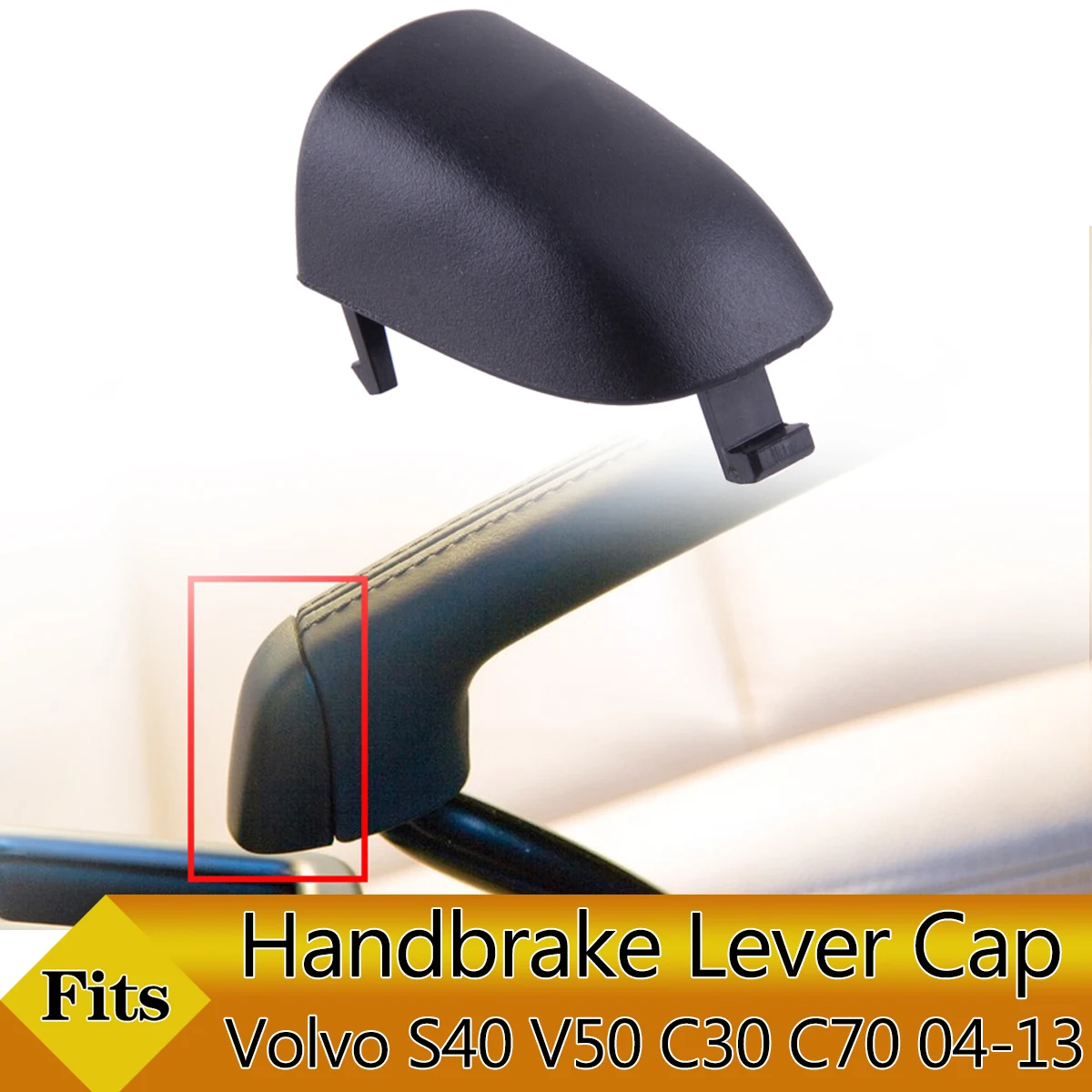 Car Handbrake Handle Lever Cap For VOLVO S40 V50 2004-2012 For VOLVO C30 C70 2006-2013 31329236 ABS Handbrake Side Cover