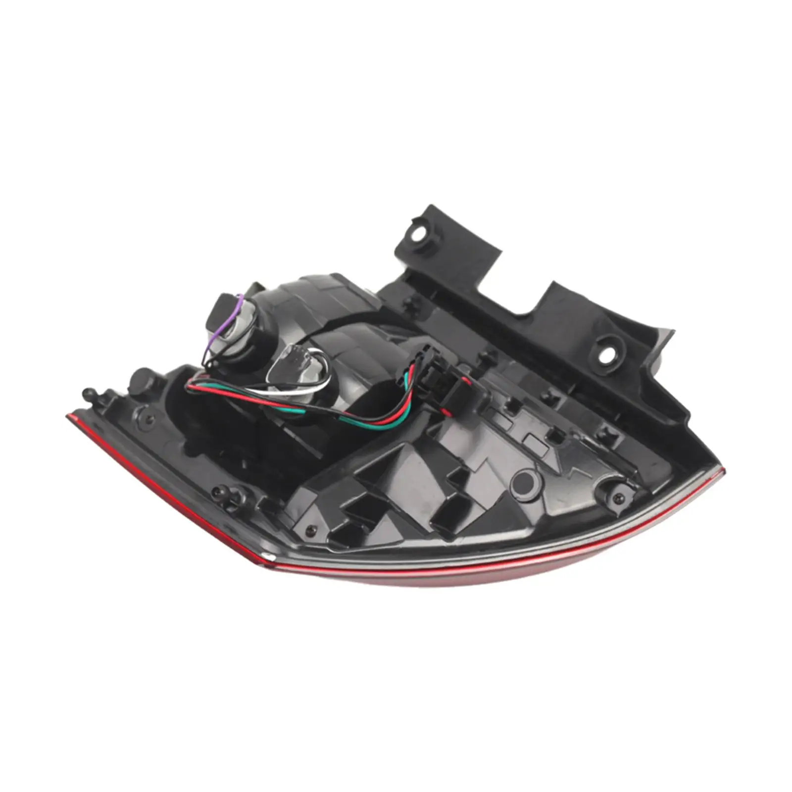 Red White Left Tail Light Assembly Replacement Durable Plastic for Jeep Compass 2014 Through 2017