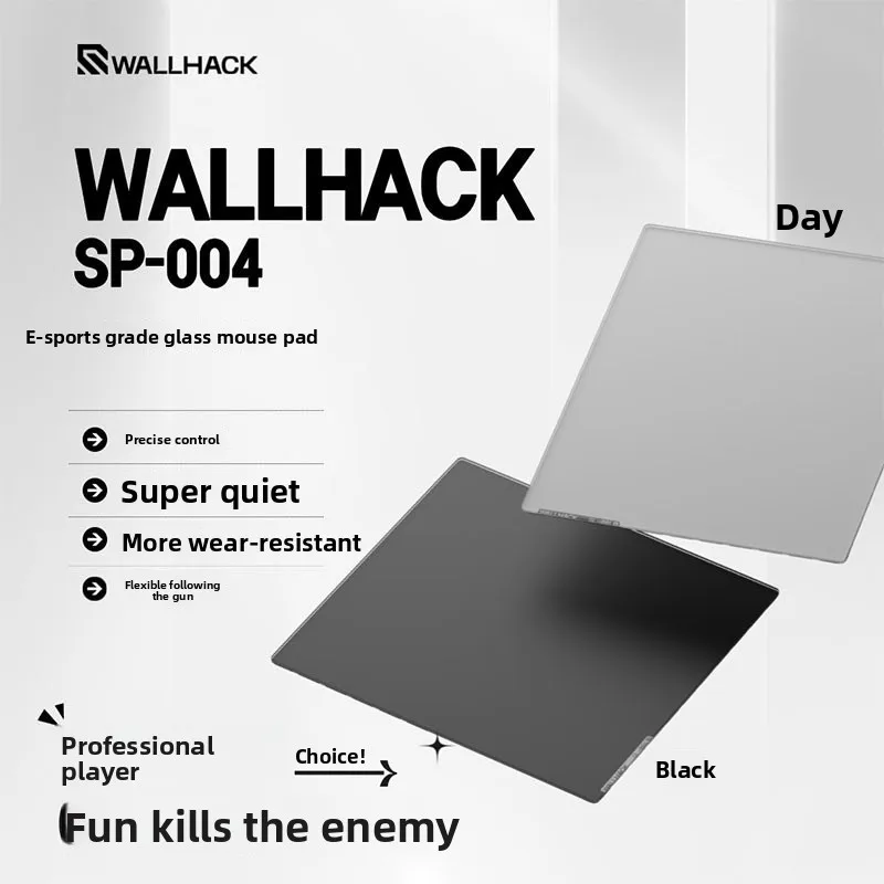 WALLHACK Skypad4.0 Glass Mouse Pad Ultra Silent Precise Control