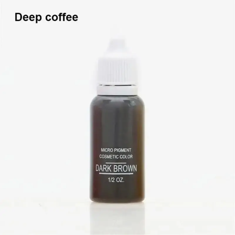 High Quality 15ml Microblading Liquid Pigment for Semi Permanent Lips Eyebrow Eyeliner