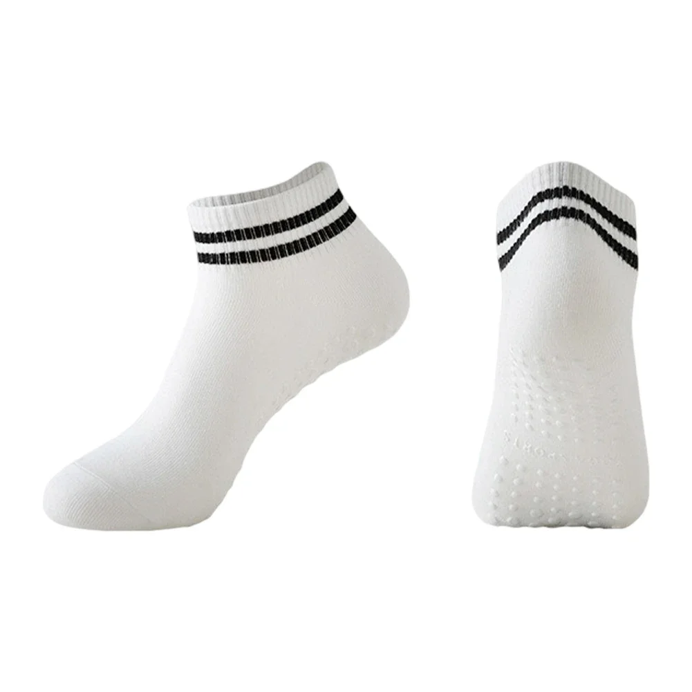 Professional Yoga Socks Anti-Slip Silicone Dots Moisture Wicking Dance Pilates Cotton Socks Home Floor Socks Workout Accessories