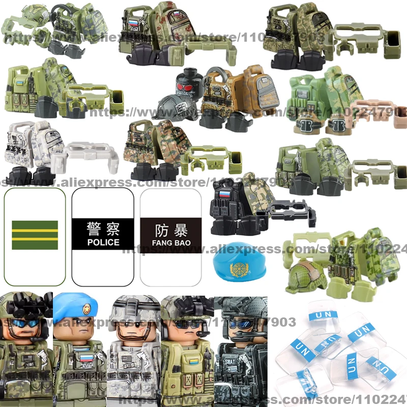 Special Forces Group Building Blocks US Green Berets Troop Israel Sayeret Matkal Army Soldiers Weapons M4Gun Shields Bricks Toys