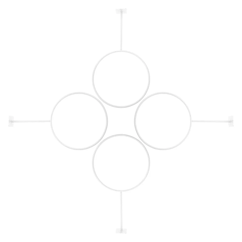 

4Pcs Wall Mounted Sports Ball Holder Iron Basketball Football Organizer Space Saving Display Rack Multi Purpose Stand