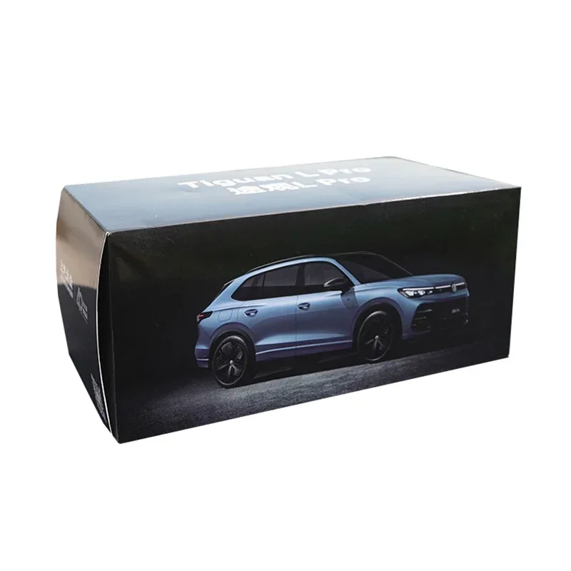 Diecast 1:18 TIGUAN L Pro 2024 Simulazione Modello di auto in lega Veicolo giocattolo Ornamenti da collezione
