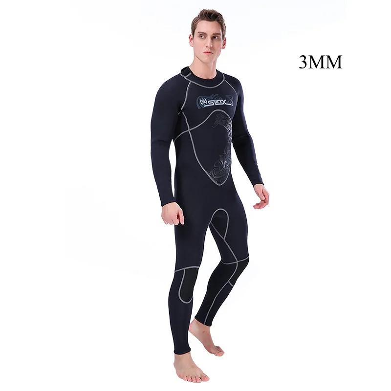 

3MM Men Scuba Full Body Keep Warm UnderWater Hunting Spearfishing Swim Diving Suit Neoprene Water Sports Snorkeling WetSuit
