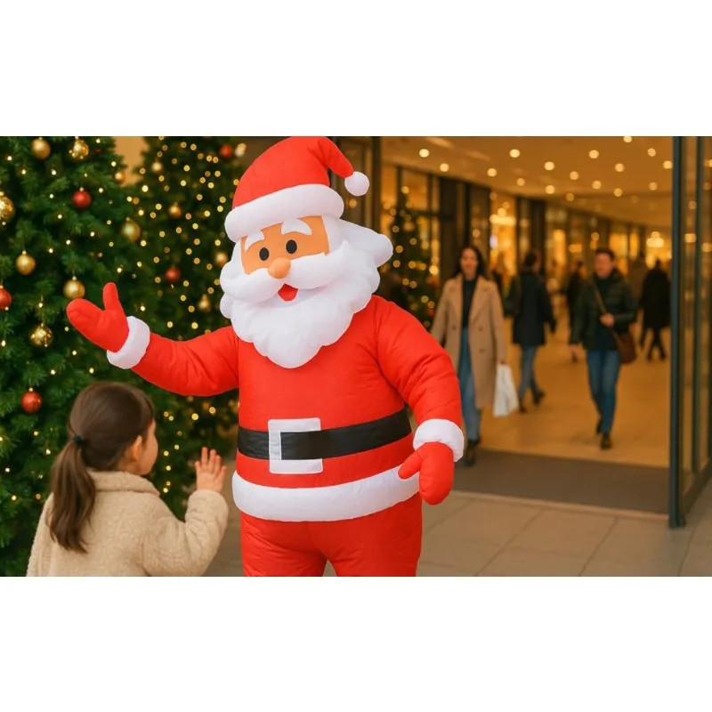 Christmas inflatable costume inflatable Santa Claus suit Holiday role-playing dress up stage performance Holidayatmosphere props