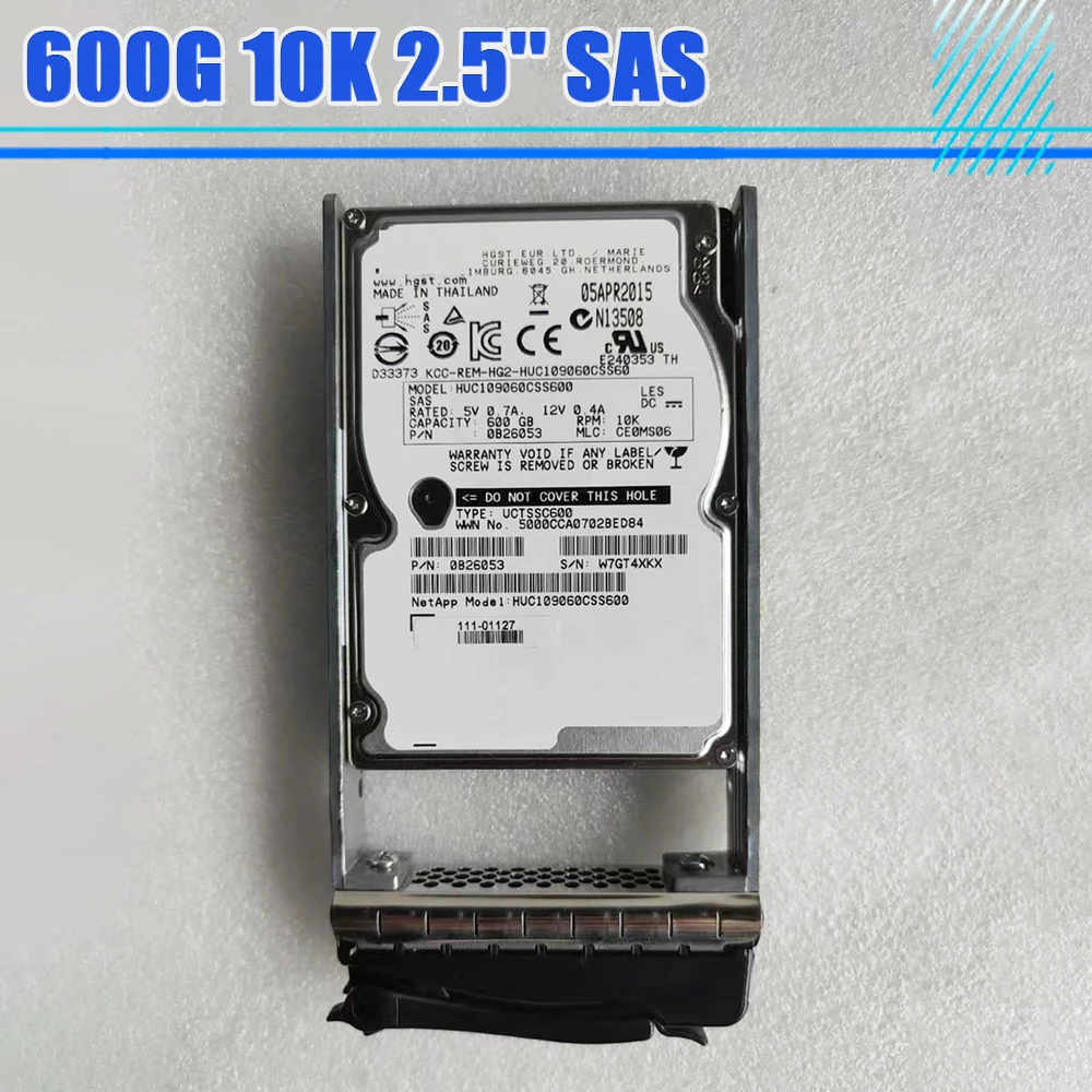 111-01127 E-X4051B-R6 600G 10K 2.5'' SAS E2600 E2700 Server Hard Disk For Netapp HDD