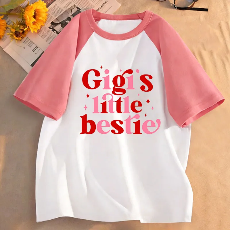 90s Y2k Letter Lover Design T Shirts Fashion Kids Children's T-shirt Boys Girls Summer Spring Casual Top Tee