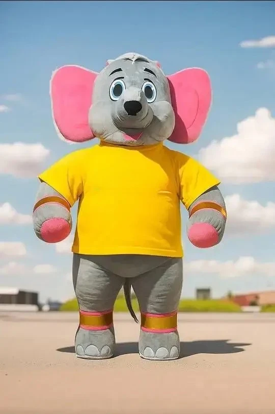 

2m/2.6m Inflatable Elephant Mascot Costumes Adult Walking Blow Up Suits for Entertainment Funny Animal Cosplay Dress No Battery