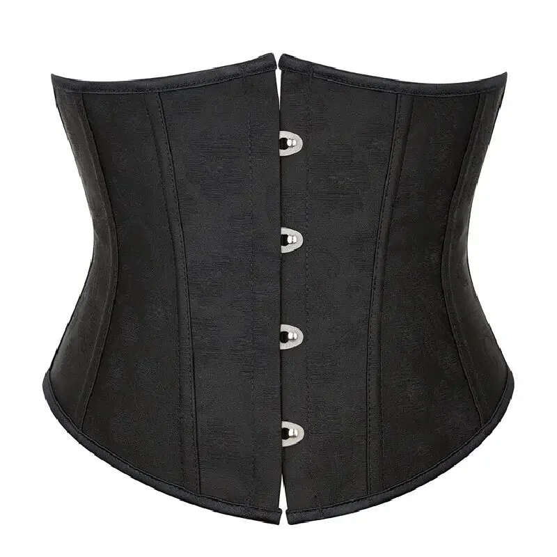 Gothic Corset Underbust Bustier Sexy Waist Cincher Vintage Corselet Top Plus Size Women Victorian Costume Lingerie