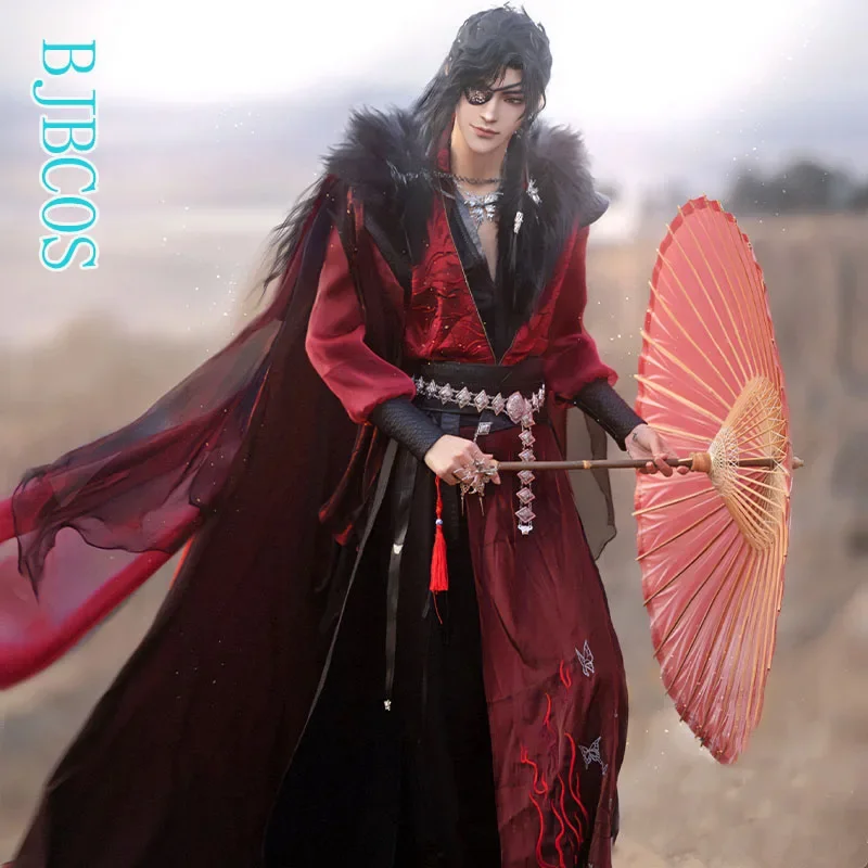 Hua Cheng Cosplay Anime Heaven Official's Bless Tian Guan Ci Fu HuaCheng Costume For Men And Women Chinese Traditional Cosplay O