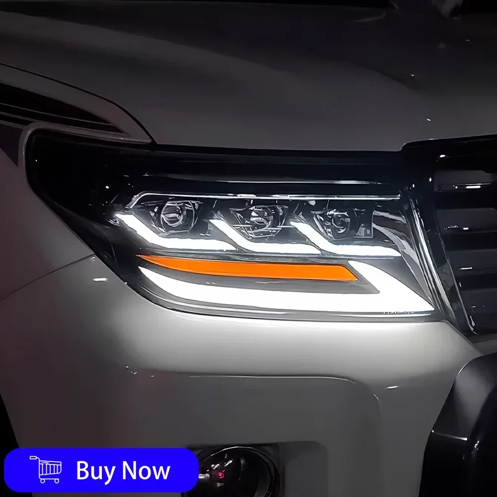 لتويوتا لاند كروزر 2008-2015 سيارة الجبهة مصابيح السيارات المصابيح الأمامية الجمعية ترقية جهاز عرض (بروجكتور) ليد 3 عدسة أداة الملحقات #6