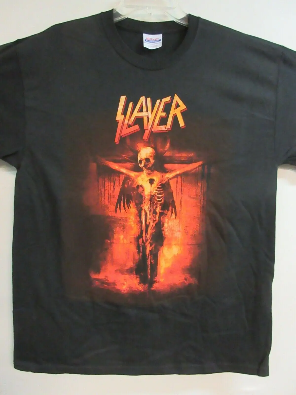

SLAYER OFFICIAL MERCH SKELETON CROSS BAND CONCERT MUSIC SHIRT LARGE