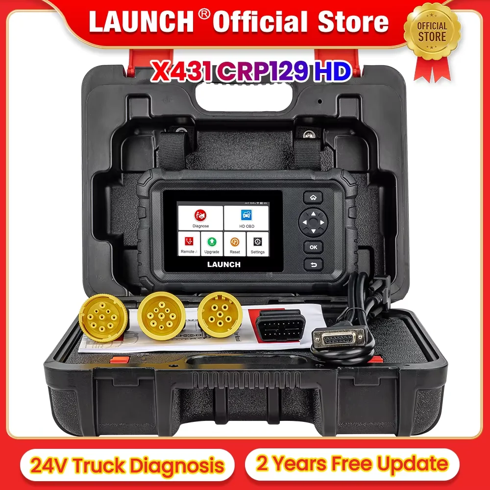 LAUNCH CRP129HD 大型トラック用スキャナー 24V 商用コードリーダー 全