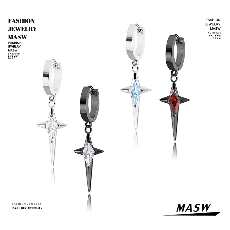 MASW Original Design European and American Cool Trend Star Earrings For Women Gifts Fashion Jewelry Hot Selling Accessories