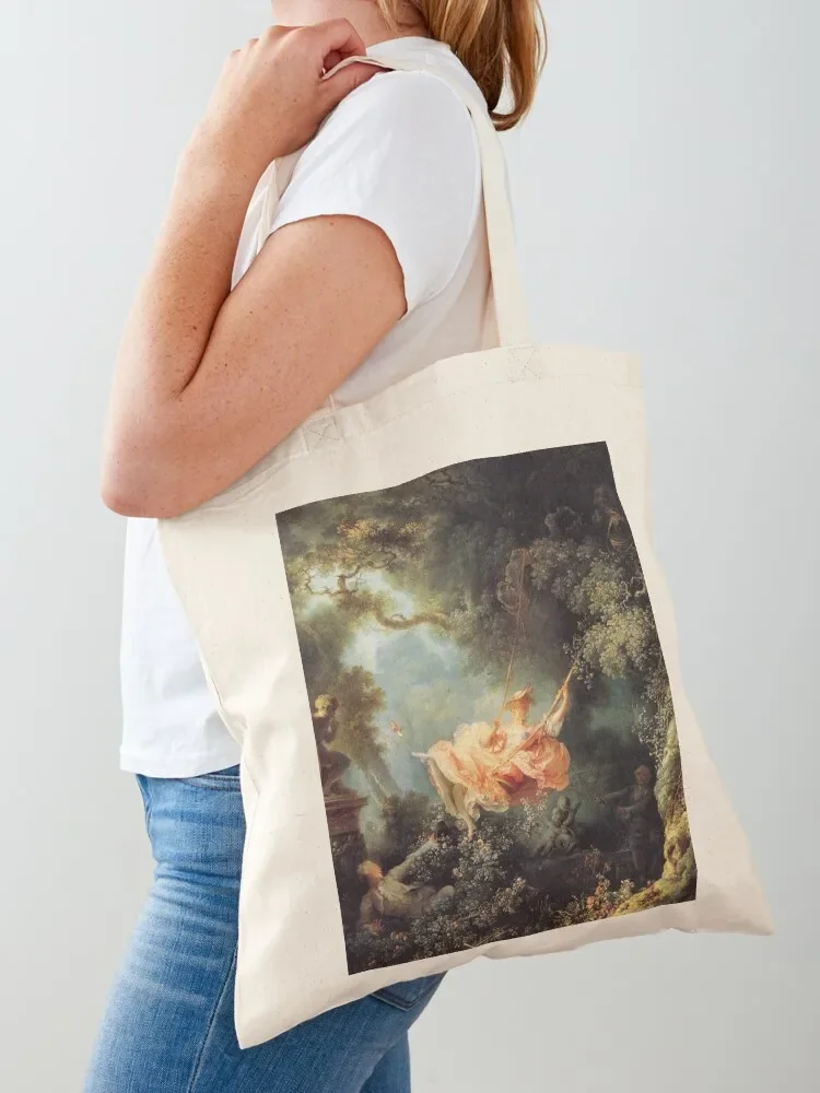 The Swing by Jean-Honoré Fragonard Tote Bag cute tote Shopping bags men Portable shopping