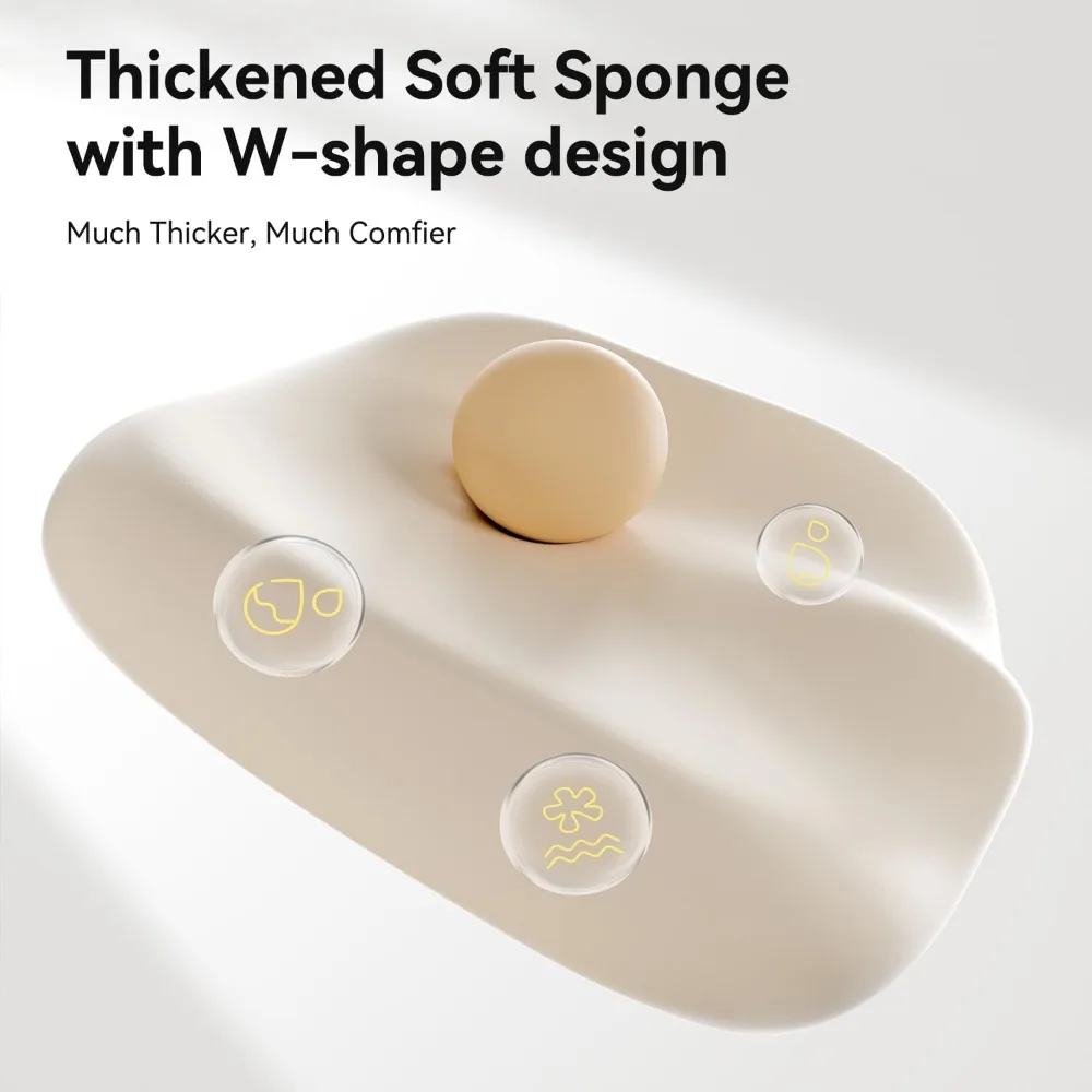 كرسي مكتب مريح بمقعد سرج مع مساند للذراعين قابلة للطي، ومسند ظهر شبكي، ووظيفة دوارة