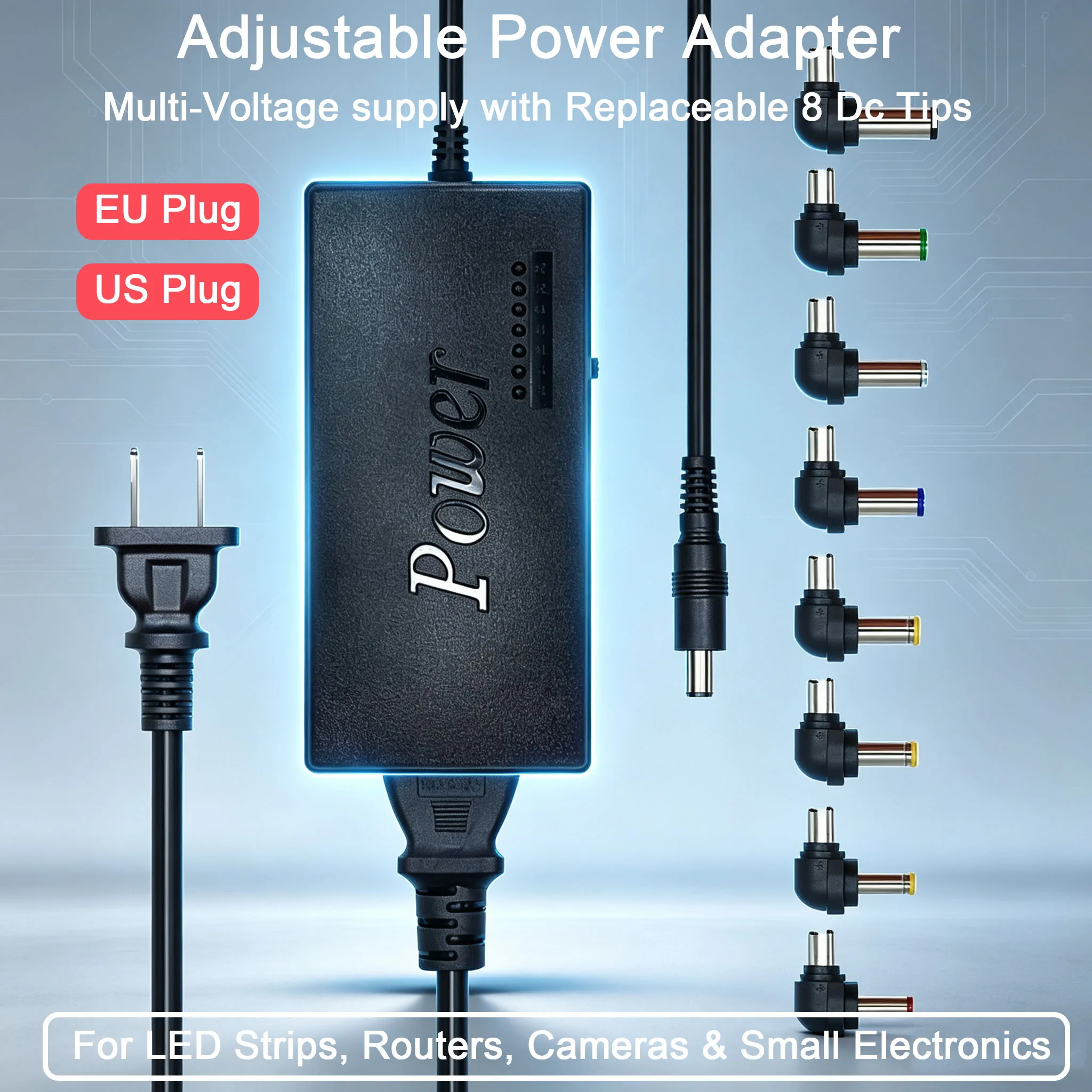 96W Universal Portable AC Laptop Power Adapter 12V 15V 16V 18V 19V 4.5A 20V 24V EU Charger For Toshiba Hp Asus Acer Sony Lenovo